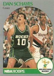 1990-91 Hoops Base Set Dan Schayes #418 card