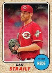 2017 Topps Heritage Base Set Dan Straily #498 card