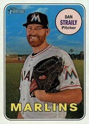 2018 Topps Heritage Base Set Dan Straily #431 card