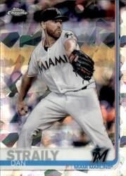 2019 Topps Chrome Sapphire Edition Base Set Dan Straily #325 card