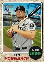 2017 Topps Heritage Base Set Dan Vogelbach #613b card