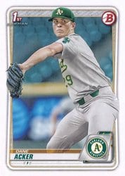 2020 Bowman Draft Base Set Dane Acker #BD-8 card