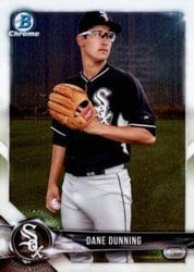 2018 Bowman Chrome Prospects Dane Dunning #BCP85 card