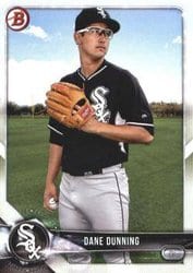 2018 Bowman Prospects Dane Dunning #BP85 card
