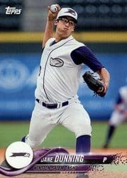 2018 Topps Pro Debut Base Set Dane Dunning #109 card