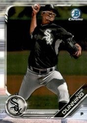 2019 Bowman Chrome Prospects Dane Dunning #BCP-94 card