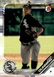 2019 Bowman Draft Base Set Dane Dunning #BD-54 card