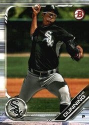 2019 Bowman Prospects Dane Dunning #BP-94 card