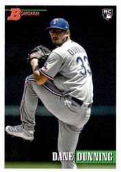 2021 Bowman Heritage Base Set Dane Dunning #43 card