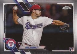 2021 Topps Chrome Update Base Set Dane Dunning #USC9 card