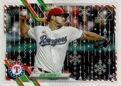 2021 Topps Holiday Base Set Dane Dunning #HW65 card