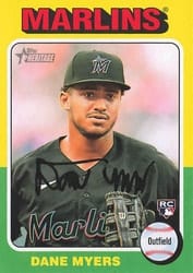 2024 Topps Heritage Mini Base Set Dane Myers #412 card