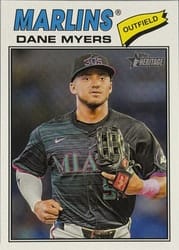 2026 Topps Heritage Base Set Dane Myers #75 card