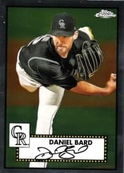 2021 Topps Chrome Platinum Anniversary Base Set Daniel Bard #232 card