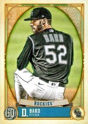2021 Topps Gypsy Queen Base Set Daniel Bard #64 card