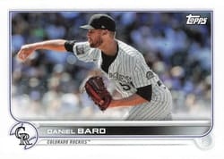2022 Topps Mini Base Set Daniel Bard #167 card
