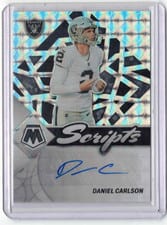2022 Panini Mosaic Scripts Daniel Carlson #S-DC card