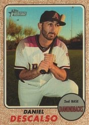 2017 Topps Heritage Base Set Daniel Descalso #656 card