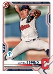 2021 Bowman 1st Edition Base Set Daniel Espino #BP-123 card