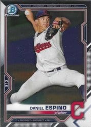 2021 Bowman Chrome Prospects Daniel Espino #BCP-123 card