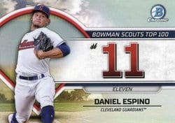 2023 Bowman Bowman Scouts Top 100 Daniel Espino #BTP-11 card