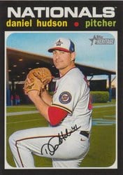 2020 Topps Heritage Base Set Daniel Hudson #694 card