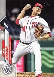 2020 Topps Update Base Set Daniel Hudson #U-195 card