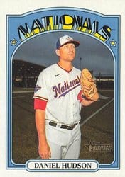 2021 Topps Heritage Base Set Daniel Hudson #234 card