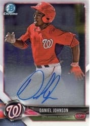 2018 Bowman Chrome Prospect Autographs Daniel Johnson #CPA-DJ card