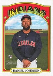 2021 Topps Heritage Base Set Daniel Johnson #719 card