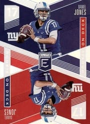 2019 Donruss Elite Rookie on Deck Daniel Jones #RD-10 card