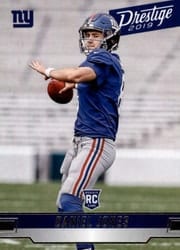 2019 Panini Prestige Base Set Daniel Jones #204 card