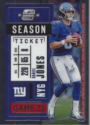 2020 Panini Contenders Optic Base Set Daniel Jones #43 card