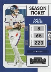 2021 Panini Contenders Base Set Daniel Jones #73 card