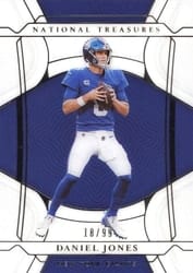 2021 Panini National Treasures Base Set Daniel Jones #45 card