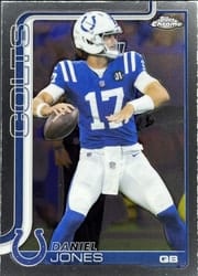 2025 Topps Chrome Base Set Daniel Jones #132 card