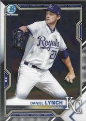 2021 Bowman Chrome Prospects Daniel Lynch #BCP-54 card