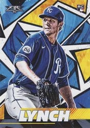 2021 Topps Fire Base Set Daniel Lynch #107 card
