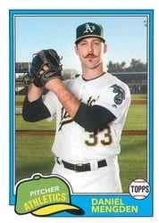 2018 Topps Archives Base Set Daniel Mengden #238 card