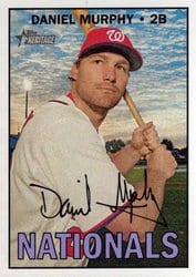 2016 Topps Heritage Base Set Daniel Murphy #644 card