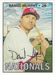 2016 Topps Heritage Base Set Daniel Murphy #644c card