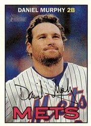2016 Topps Heritage Base Set Daniel Murphy #76 card