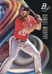 2018 Bowman Platinum Base Set Daniel Murphy #12 card