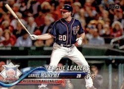 2018 Topps Base Set Daniel Murphy #307 card