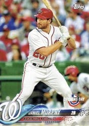 2018 Topps Opening Day Base Set Daniel Murphy #111 card