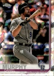 2019 Topps Chrome Sapphire Edition Base Set Daniel Murphy #499 card