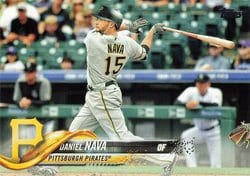 2018 Topps Base Set Daniel Nava #591 card