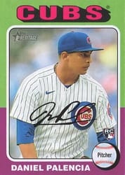 2024 Topps Heritage Mini Base Set Daniel Palencia #491 card