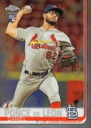 2019 Topps Chrome Base Set Daniel Ponce de Leon #75 card