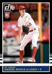2019 Donruss Base Set Daniel Poncedeleon #222 card